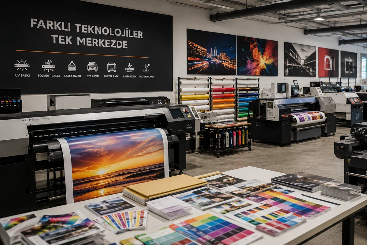 Tuzla Baskı Merkezi makine parkuru